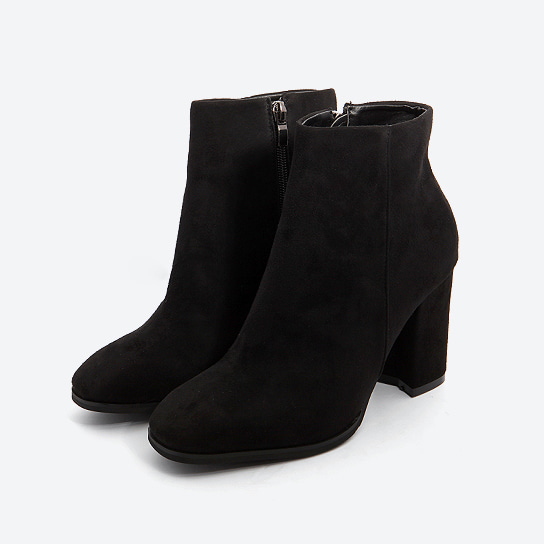 BO-5378 _ squre-toe high heel ankle boots