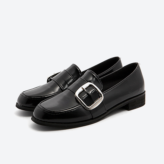 LO-SP8 _ squre toe buckle loafer