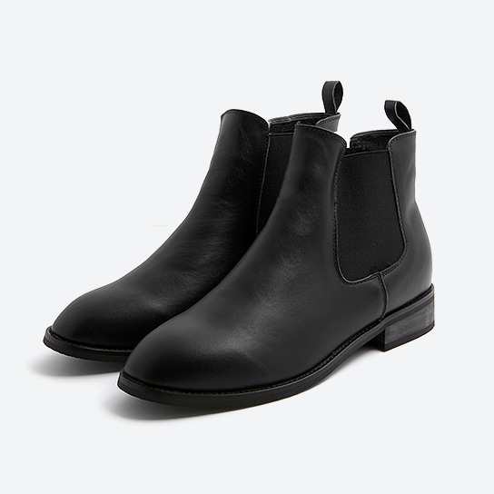 BO-S03 _ cowhide napping chelsea boots