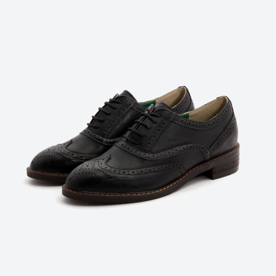 OX-2021-1 _ wing-tip punching oxford shoes
