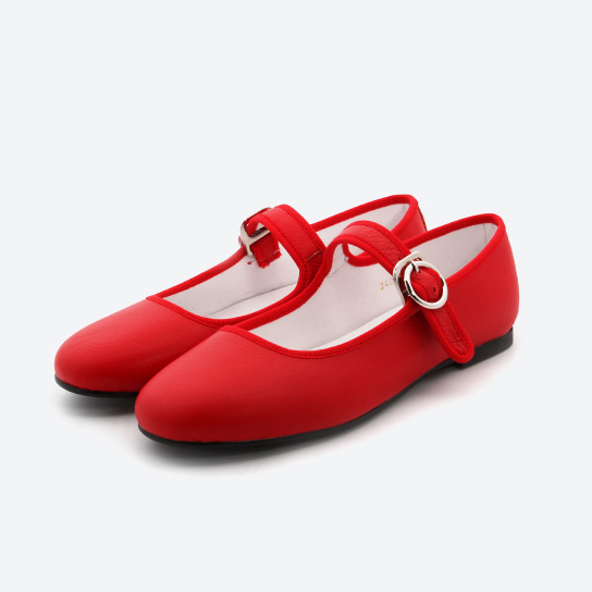 FL-201 _ real leather mary-jane flat shoes