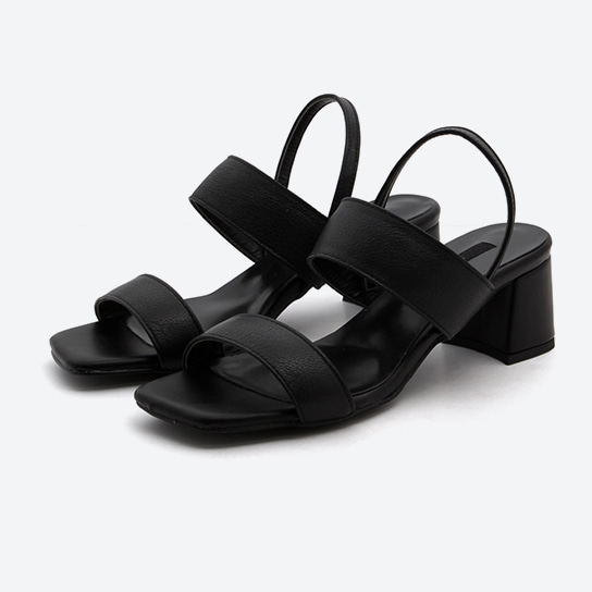 SD-0015_ MODERN TWO STRAP REAL LEATHER SANDALS